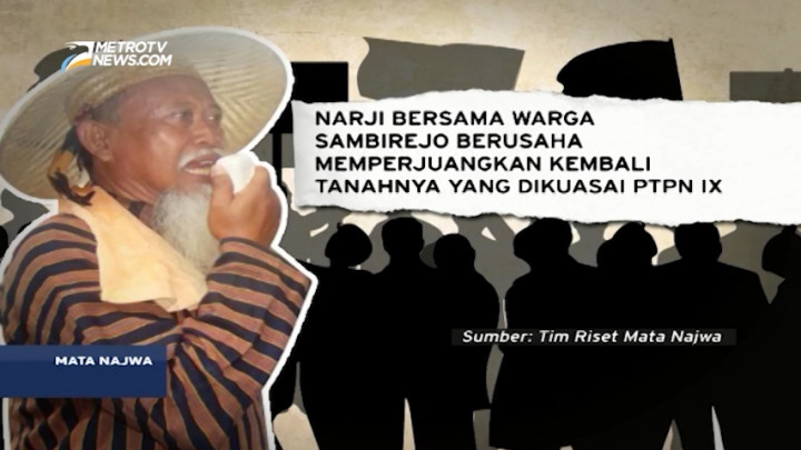 Melawan BUMN, Mbah Narji Diancam Celurit Centeng PTPN