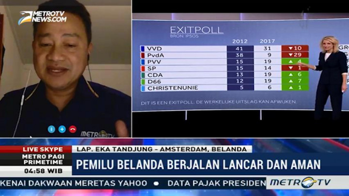 Partai Liberal Unggul dalam Exit Poll Pemilu Belanda