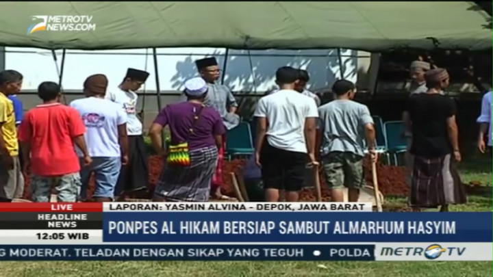 Ponpes Al Hikam Depok Siapkan Pemakaman K. H. Hasyim Muzadi
