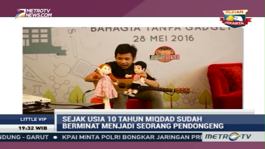 Miqdad Prakoso Si Pendongeng Cilik Atraktif