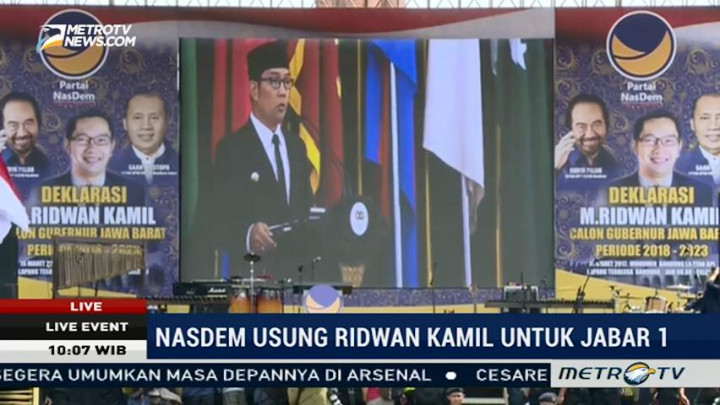 Pemutaran Video Profil Ridwan Kamil