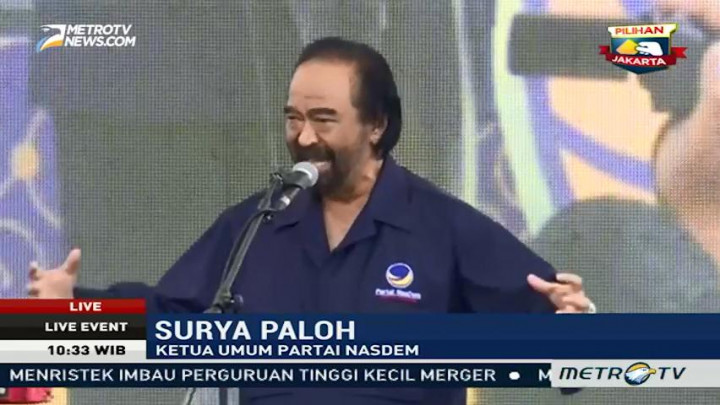 Pidato Surya Paloh di Deklarasi Dukungan NasDem untuk Ridwan Kamil
