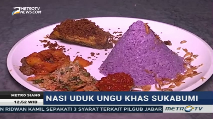 Mencicipi Nikmatnya Nasi Uduk Ungu Khas Sukabumi