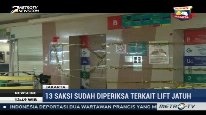 Polisi Gelar Perkara Insiden Lift Jatuh di Blok M Square