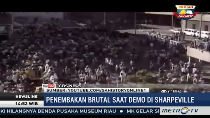 Hari Ini, 300 Polisi Afsel Tembaki Ribuan Pengunjuk Rasa