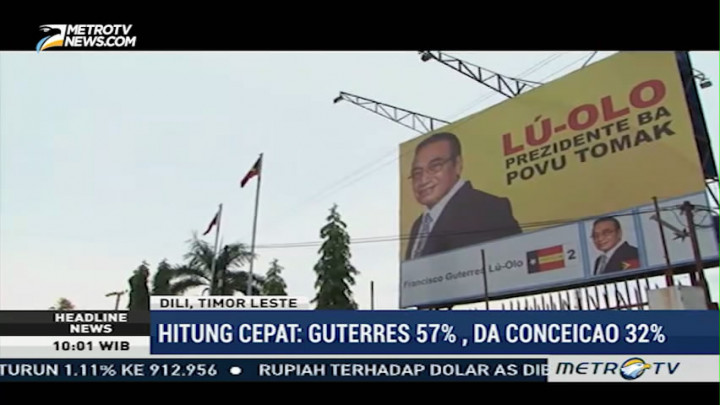Gutteres Unggul di Hitung Cepat Pilpres Timor Leste