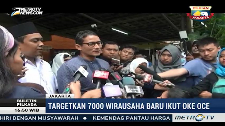 Sandiaga Hadiri Pelatihan Program OKE OCE di Mampang