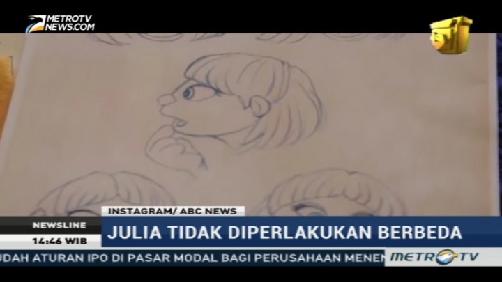 Perkenalkan Julia, Karakter Sesame Street Baru Penyandang Autisme