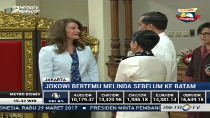 Jokowi Terima Kunjungan Istri Bill Gates