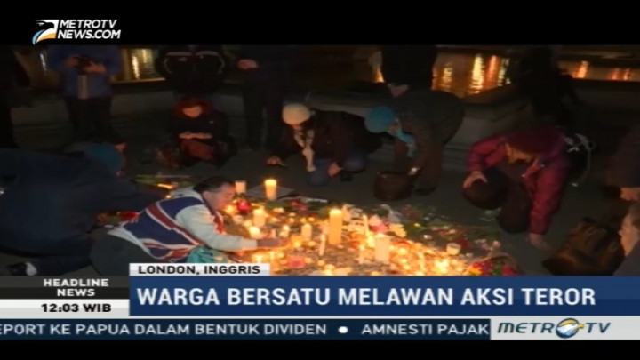 Warga London Nyalakan Lilin untuk Korban Teror