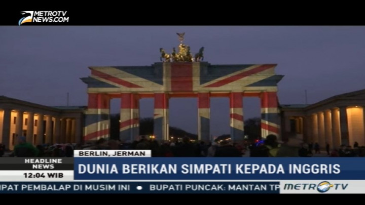 Berduka Atas Teror London, Brandenburg Tampilkan Bendera Inggris