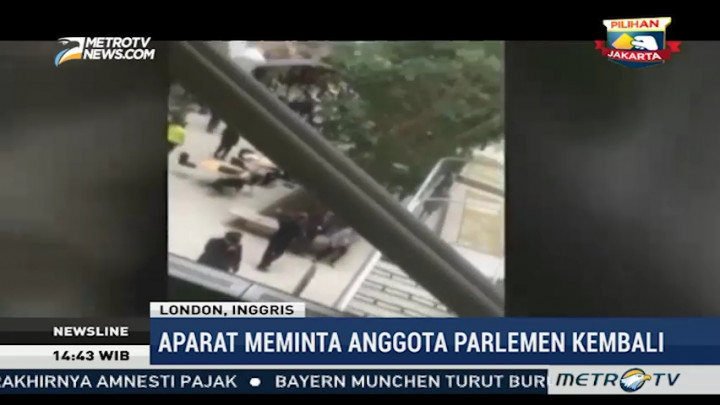 Video Kepanikan Gedung Parlemen Saat Teror di London