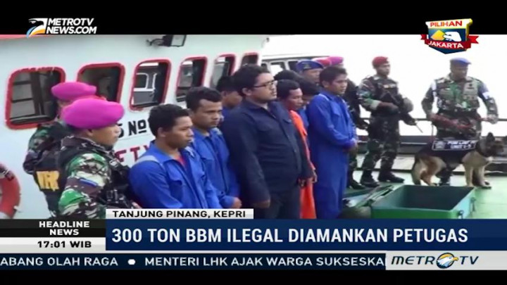 Lantamal IV Amankan Kapal Bermuatan Ratusan Ton BBM Ilegal