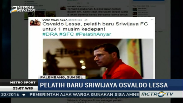 Osvaldo Lessa Pelatih Baru Sriwijaya FC