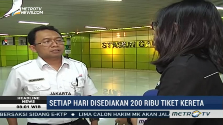 Tiket Kereta Api H-10 Lebaran Sudah Habis