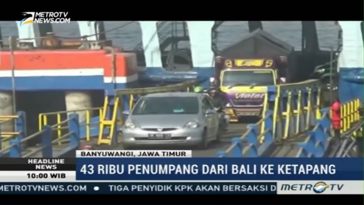 43 Ribu Orang Keluar Bali Melalui Pelabuhan Gilimanuk