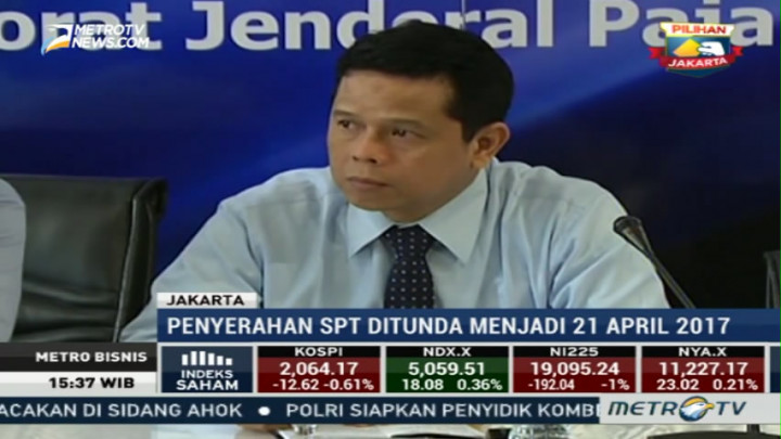 Pelaporan SPT Diperpanjang Hingga 21 April