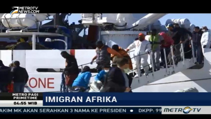 725 Imigran Asal Afrika Tiba di Italia
