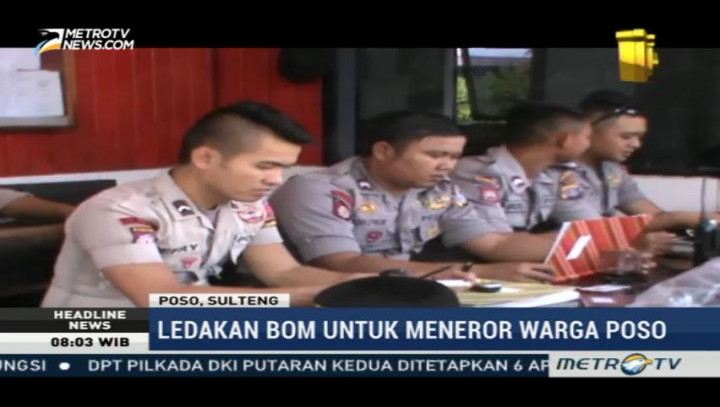 Polisi Buru Pelaku Peledakan Bom Poso
