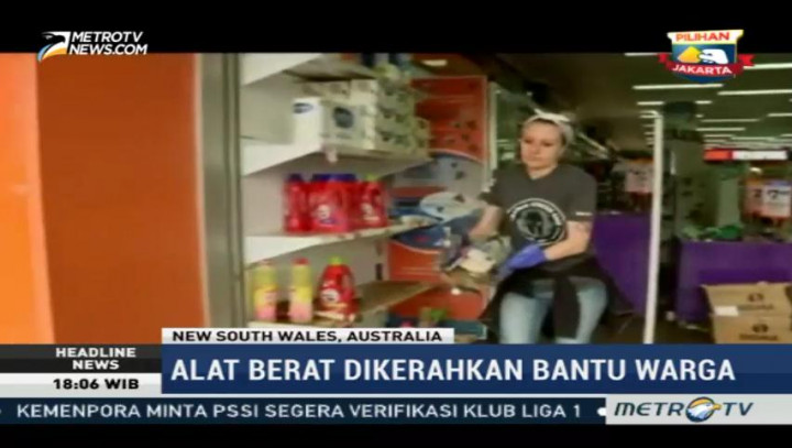 Warga New South Wales Mulai Bersihkan Sisa Banjir dan Angin Topan