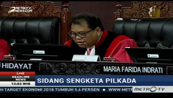 MK Kembali Tolak 12 Aduan Sengketa Pilkada