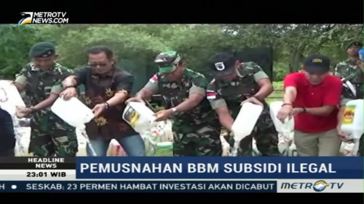 7 Ton BBN Subsidi Ilegal dari Perbatasan RI-Timor Leste Dimusnahkan