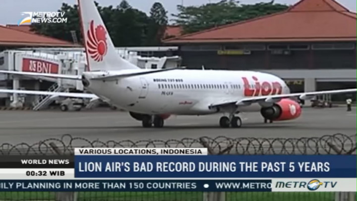Lion Air's Bad Record During the Past 5 Years