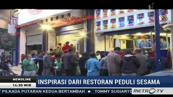 Restoran Ini Bagikan Makanan Gratis di Jam Tertentu