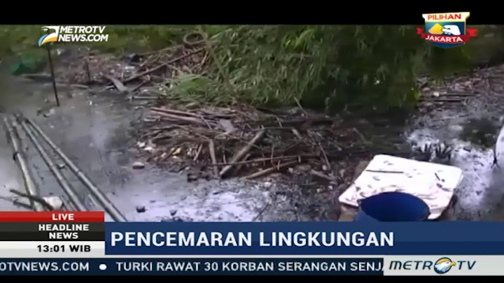 5.000 Liter Oli PT Central Georgette Nusantara Cemari Sungai Saguling