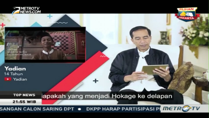 Reaksi Jokowi Saat Ditanya Soal Naruto