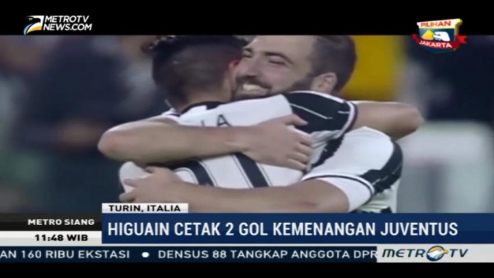 Higuain Cetak Dua Gol Kemenangan Juventus atas Chievo