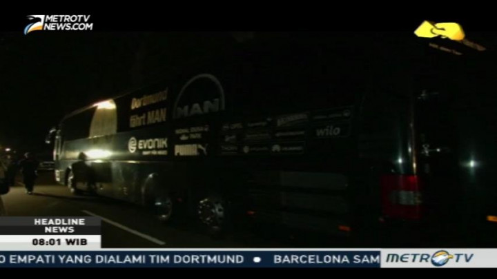 Bus Tim Borussia Dortmund Terkena Ledakan Bom