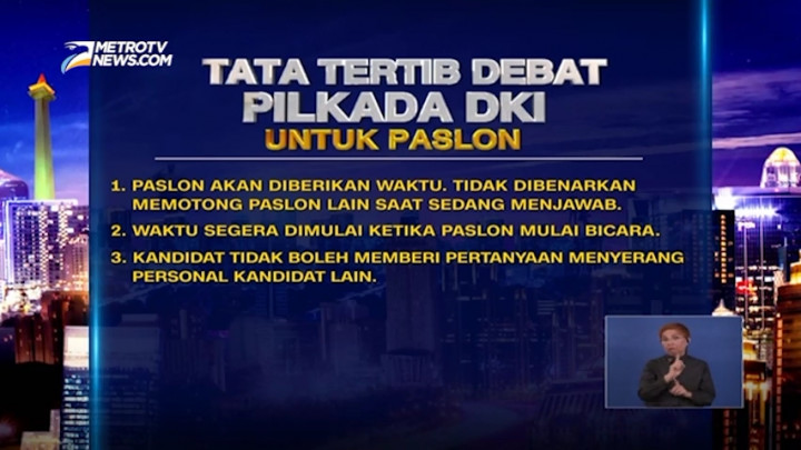 Paslon Dilarang Memotong Pembicaraan & Menyerang Pribadi Lawan