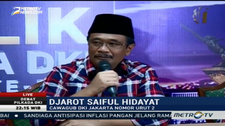 Djarot Mengaku Lebih Lega Usai Debat
