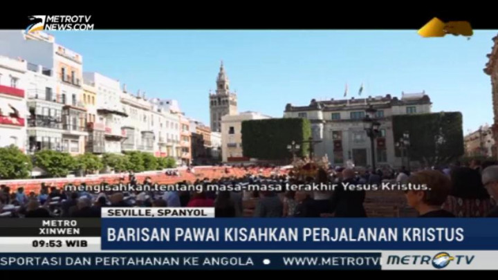 Ribuan Warga Spanyol Saksikan Prosesi Jelang Paskah