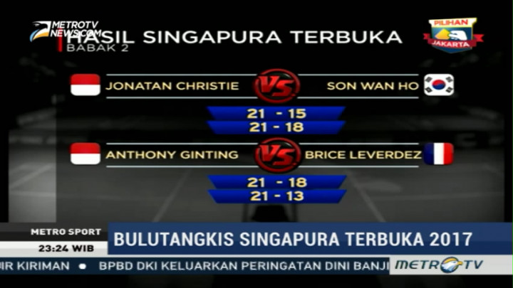 Enam Wakil Indonesia Lolos ke Delapan Besar Singapura Terbuka