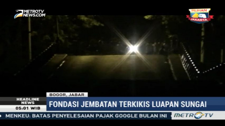 Jembatan Penghubung Cibubur-Cianjur Terputus