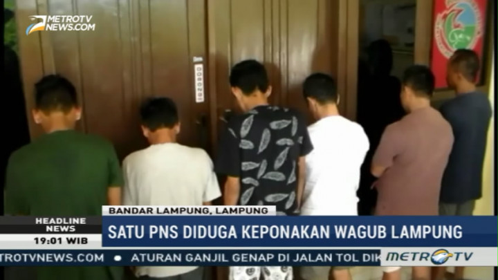 Keponakan Wagub Lampung Diduga Tertangkap Saat Pesta Sabu