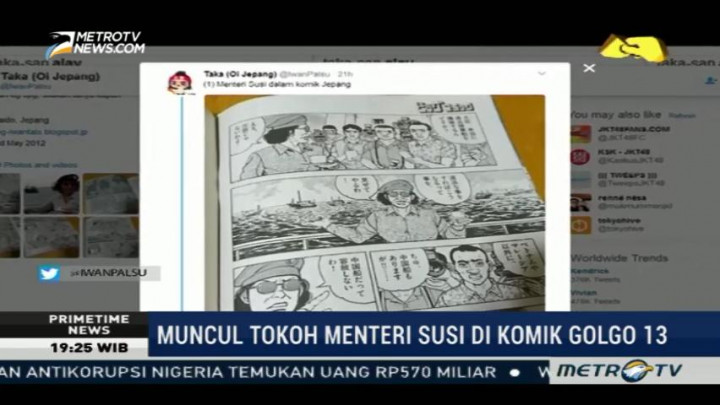 Ada Sosok Menteri Susi di Komik Jepang
