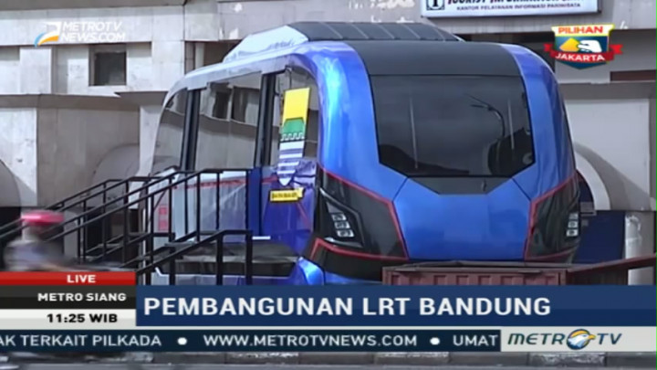 Pemkot Bandung Terus Dorong Pembangunan LRT