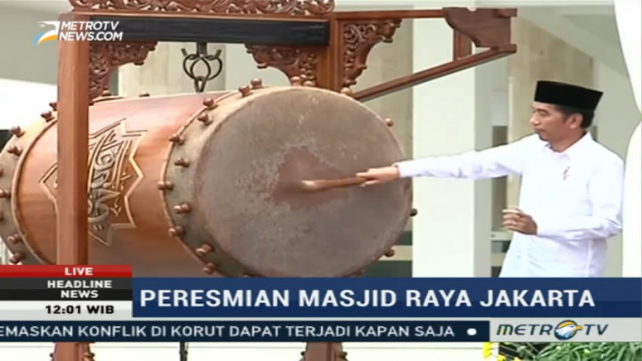 Jokowi Resmikan Masjid Raya KH Hasyim Asy'ari