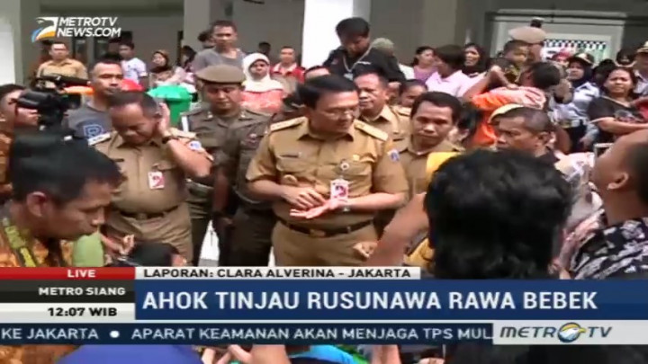 Ahok Tinjau Rusun Rawa Bebek