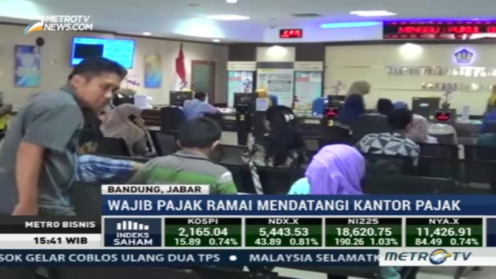 Hari Terakhir Lapor SPT, Wajib Pajak Ramai Datangi Kantor Pajak