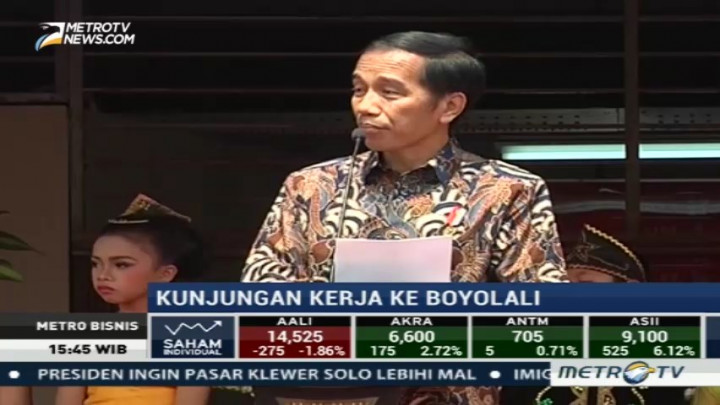 Jokowi Serahkan 10 Ribu Sertifikat Prona di Boyolali