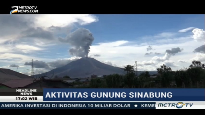 Gunung Sinabung Lima Kali Erupsi Hari Ini