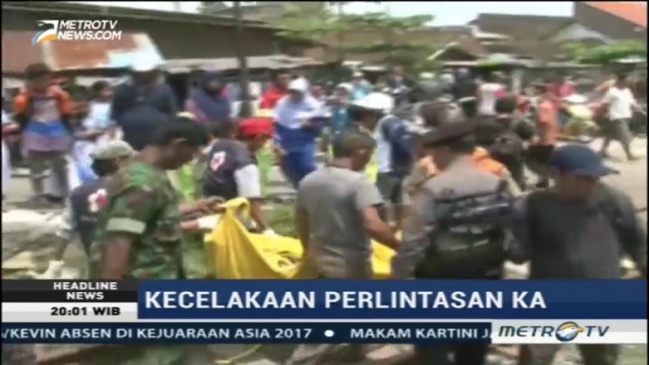 Tiga Orang Tewas Tersambar Kereta Api di Semarang