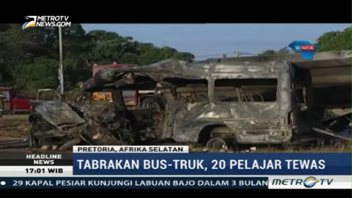 Kecelakaan Bus di Afrika Selatan Tewaskan 20 Anak