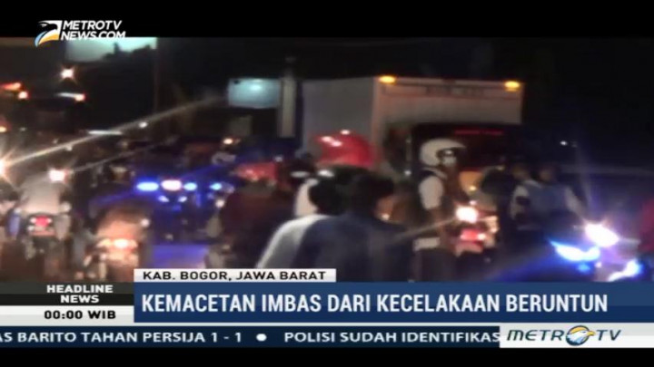 Pascakecelakaan Beruntun, Antrean Kendaraan di Simpang Gadog Capai 4 Km