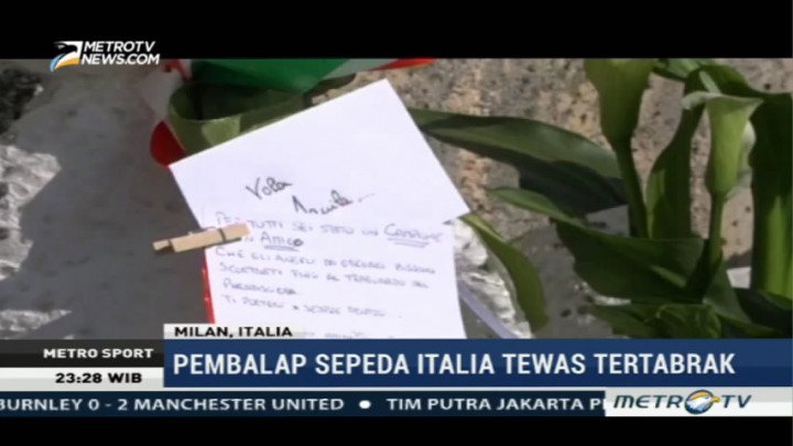 Pembalap Sepeda Italia Tewas Tertabrak saat Berlatih