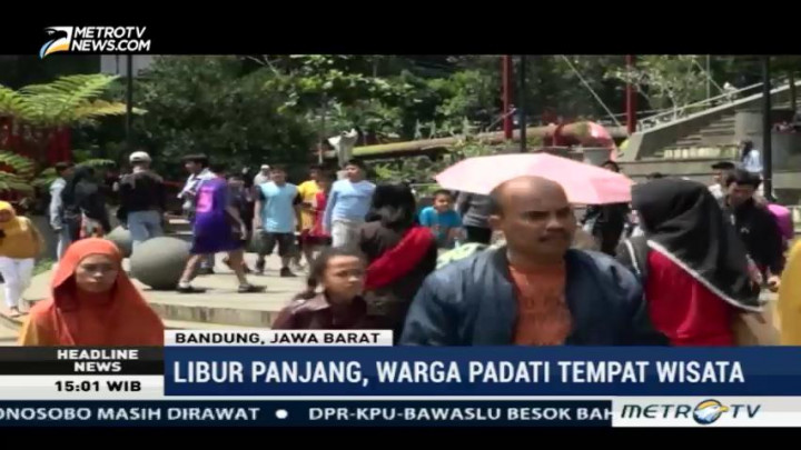Hari Terakhir Libur Panjang, Teras Cikapundung Dipadati Wisatawan